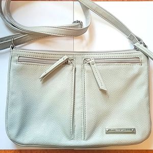 Nine West Gray Crossbody Purse with Outside Pockets